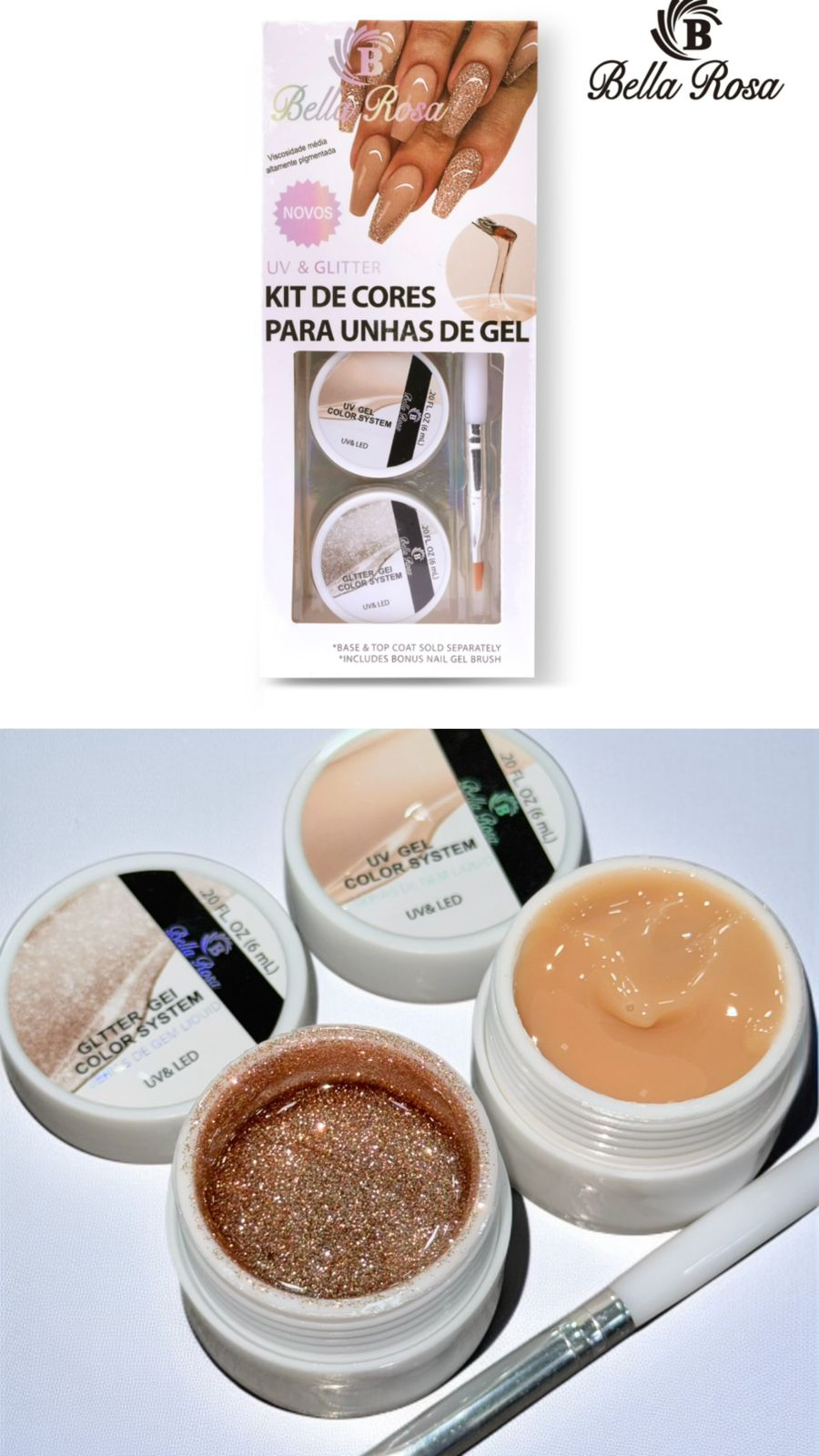 esmalte kit realista + francesinha