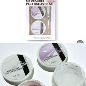 esmalte kit realista + francesinha