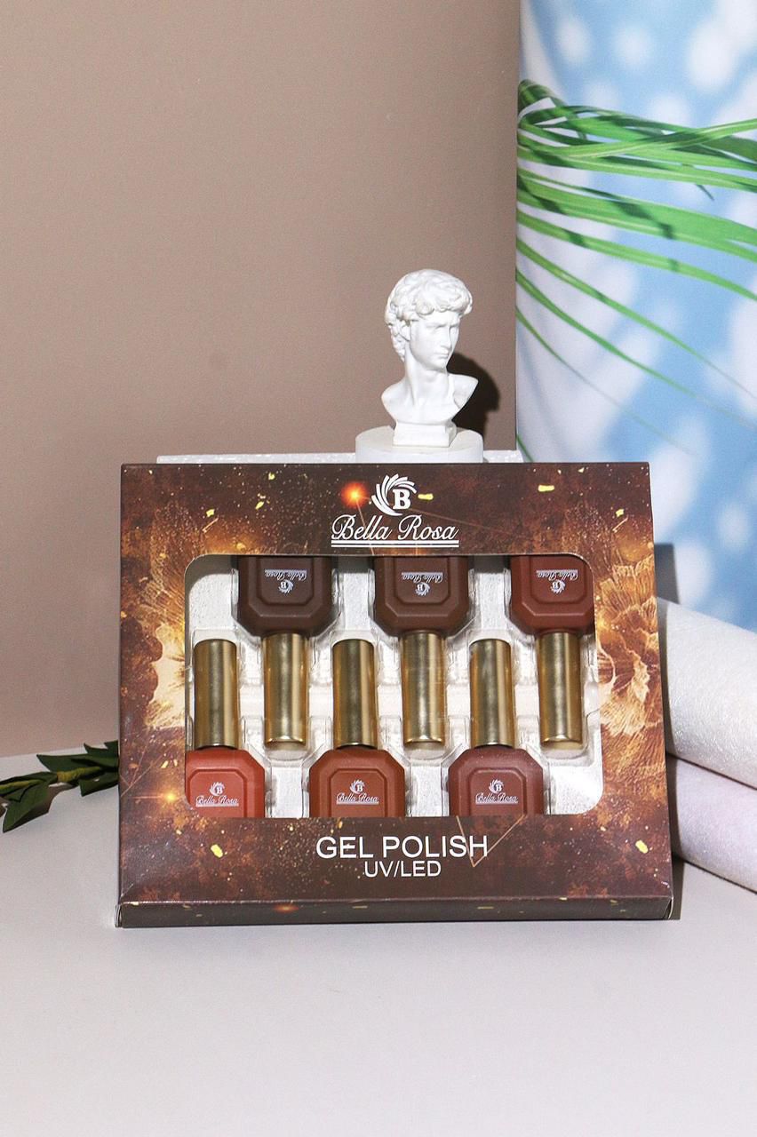 ESMALTE EM GEL KIT MARROM